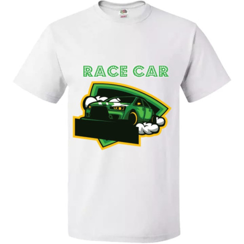 Race Car Printed T-shirt